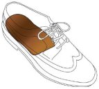 Copper heeler in shoe for men